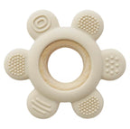 Flower Silicone & Wood Baby Teether