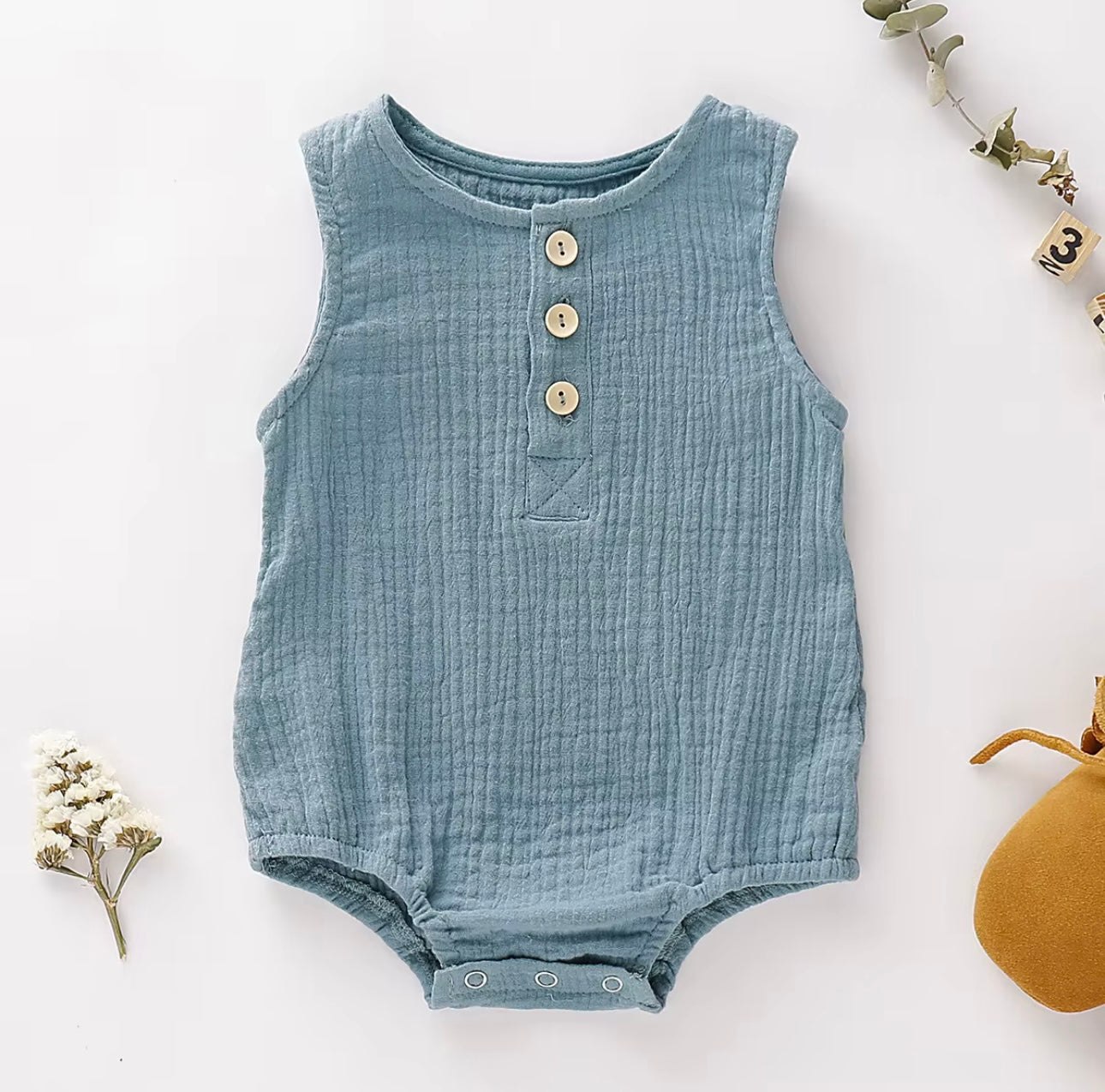 Organic Cotton Baby Romper