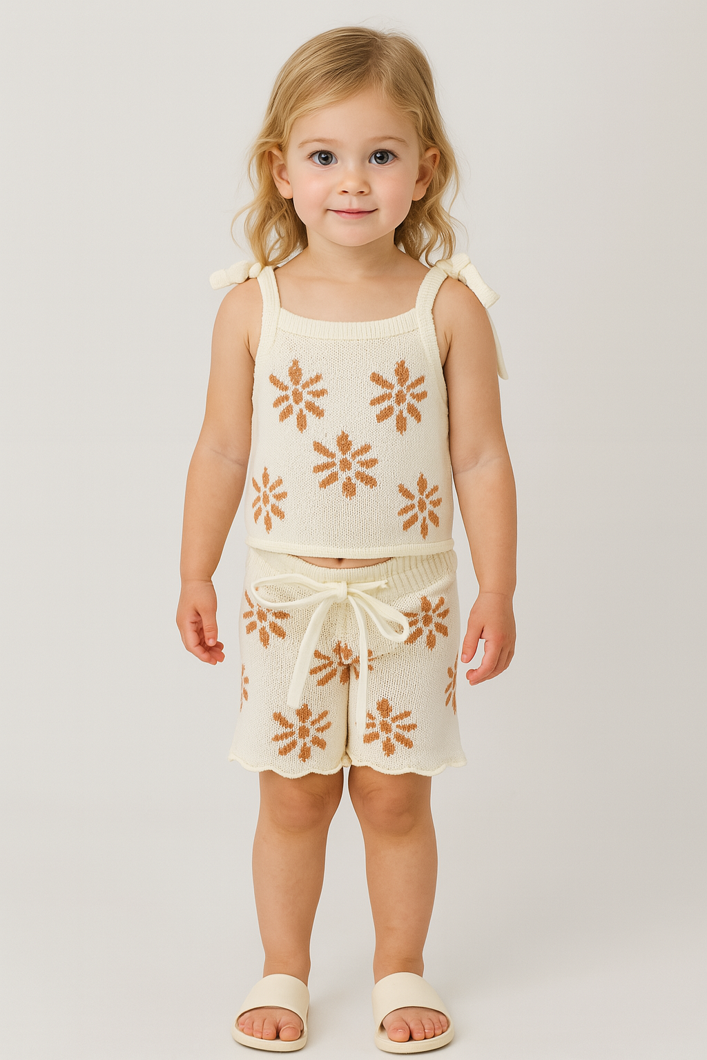 Kids’ Daisy Knit Short Set