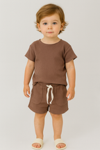 Kids’ Waffle Knit Short Set