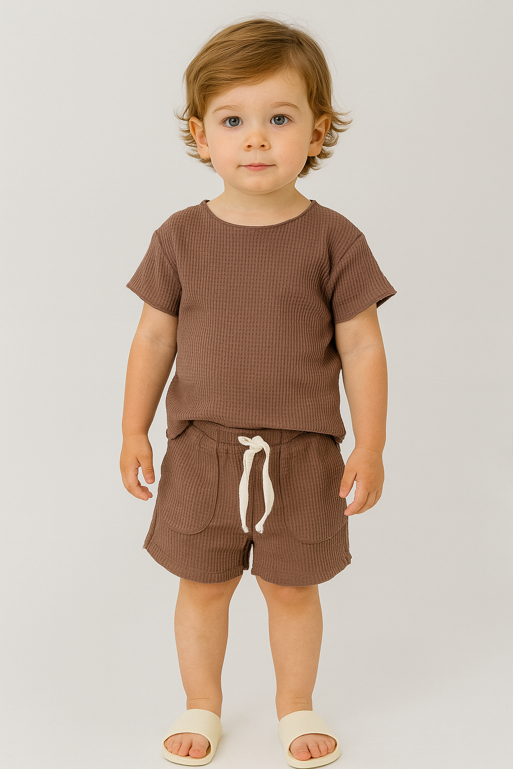 Kids’ Waffle Knit Short Set