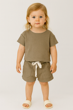 Kids’ Waffle Knit Short Set