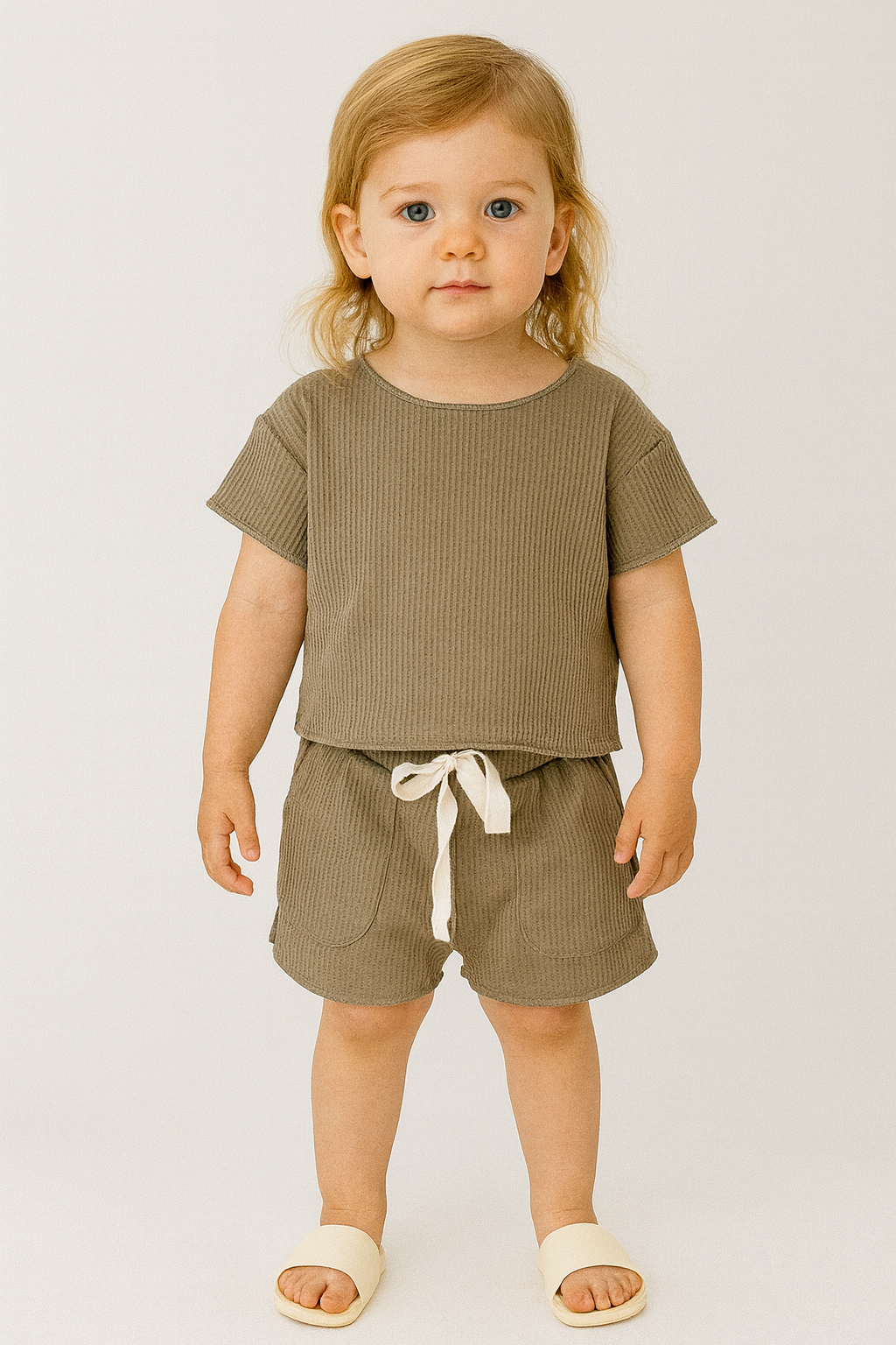 Kids’ Waffle Knit Short Set