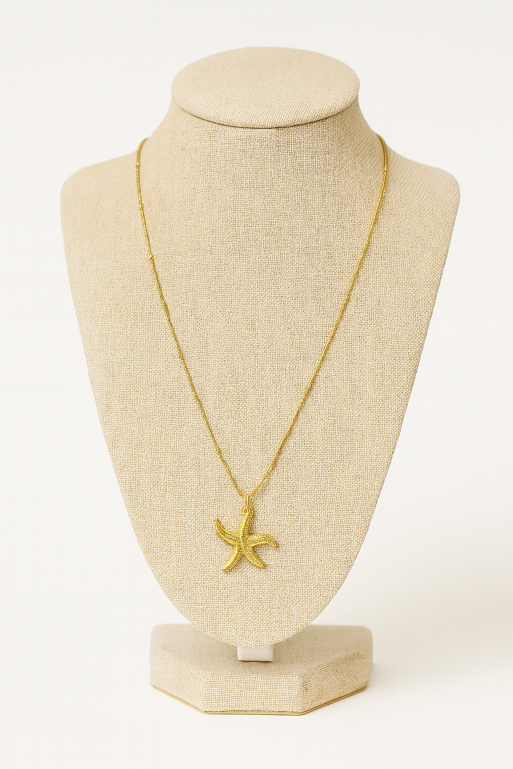 Golden Starfish Necklace
